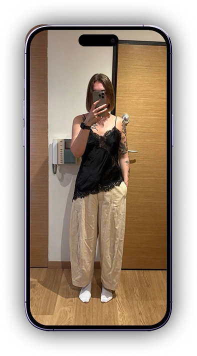 fitting room look