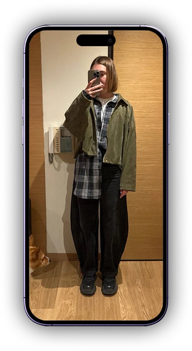 fitting room look